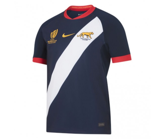 Camiseta Argentina Copa del Mundo de Rugby Visitante Hombre 2023