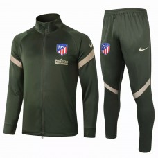 Chándal de fútbol de entrenamiento del Atlético de Madrid Verde Oliva 2020 2021