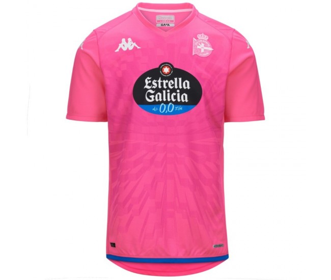 Deportivo La Coruña Camiseta de portero rosa para hombre 2023-24