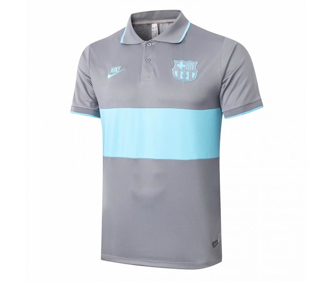 Polo FC Barcelona Gris 2020