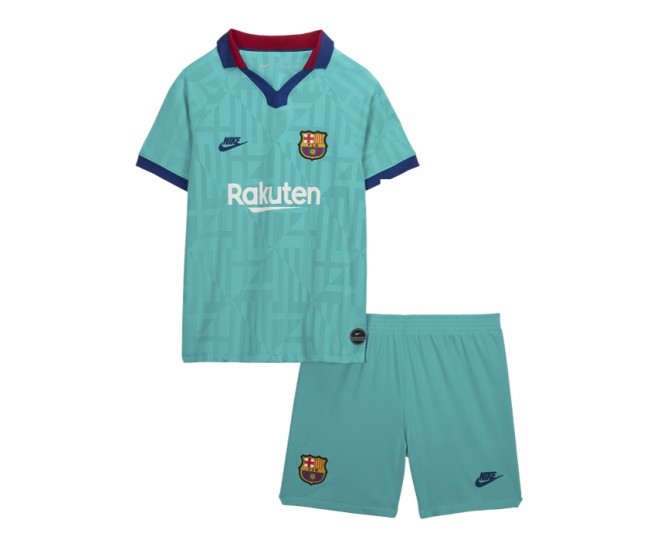 Equipación Para Niño De La Tercera Equipación Del FC Barcelona 2019 - 2020