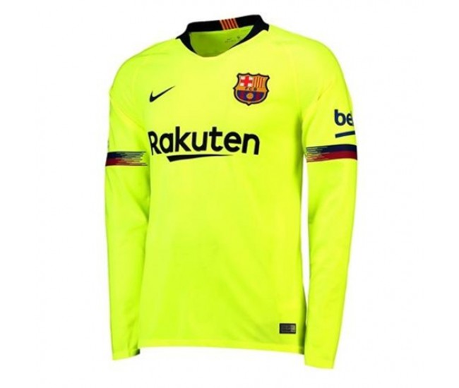 Barcelona 2018-2019 manga larga Away Camiseta 