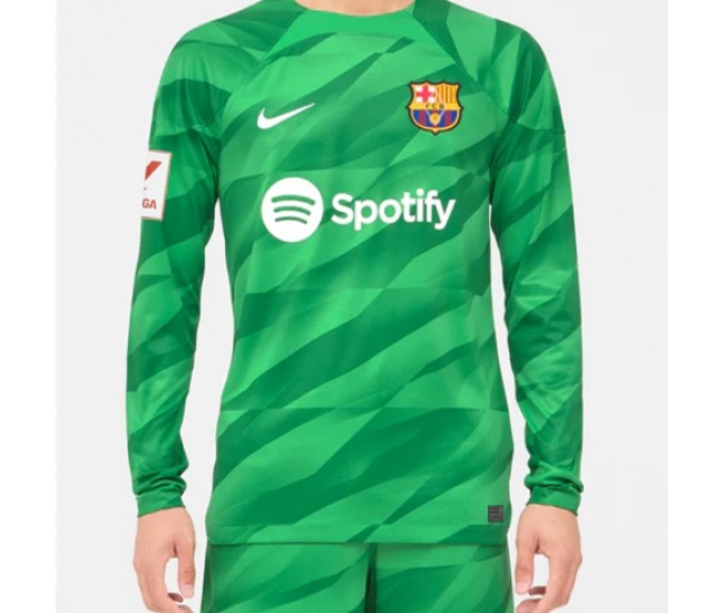 FC Barcelona Camiseta de portero verde para hombre 2023-24