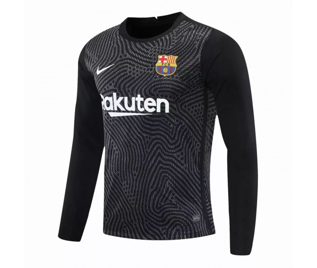 Camiseta de manga larga de portero del Barcelona Negro 2020 2021