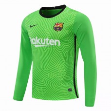 Camiseta Portero Barcelona Manga Larga Verde 2020 2021