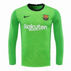 Camiseta Portero Barcelona Manga Larga Verde 2020 2021