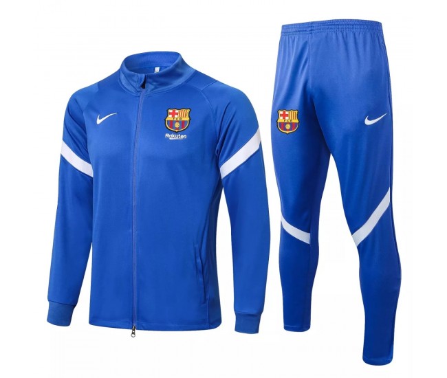 Chándal de fútbol azul de presentación de entrenamiento FC Barcelona 2021-22