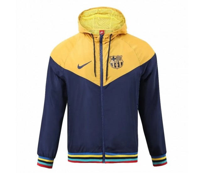 Chaqueta con capucha y cremallera completa Windrunner para hombre FC Barcelona 23-24