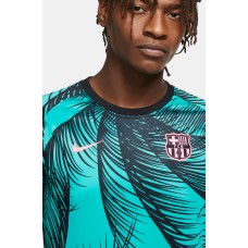 Camiseta De Entrenamiento Pre-partido Barcelona 2020 2021 Verde
