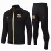 Chándal de presentación de fútbol FC Barcelona Negro Oro 2020 2021