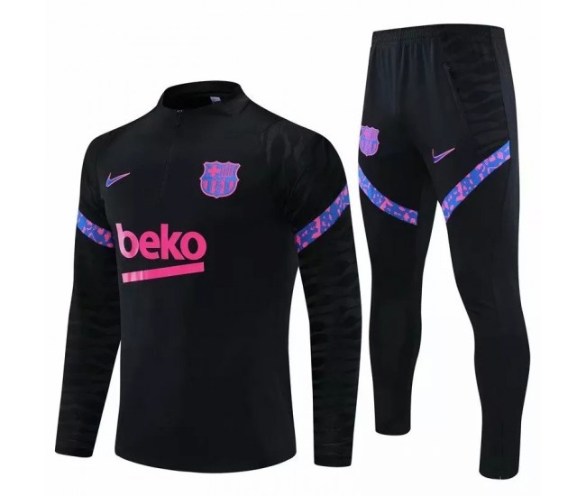 Chandal tecnico de futbol de entrenamiento FC Barcelona negro 2021