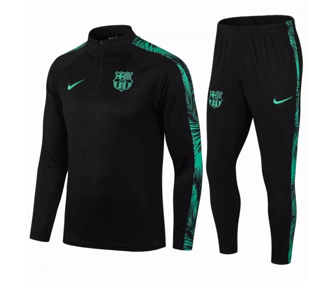 Chandal tecnico de entrenamiento de futbol FC Barcelona negro verde 2021 2022