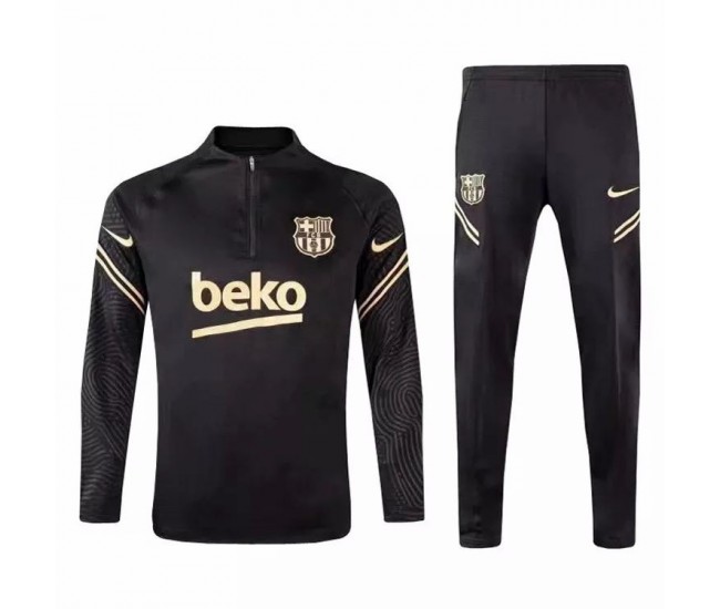 Chándal técnico de entrenamiento de fútbol FC Barcelona Oro 2020 2021