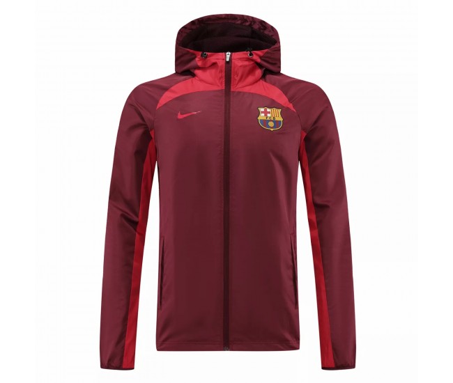 Cortavientos Fútbol Hombre FC Barcelona Rojo 2022-23