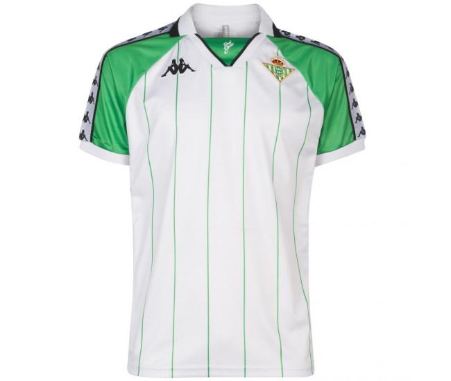 Camisa Real Betis Retro en blanco y verde