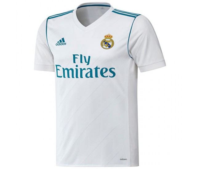 Real Madrid adidas 2017/18 Home Camiseta auténtico en blanco - blanco