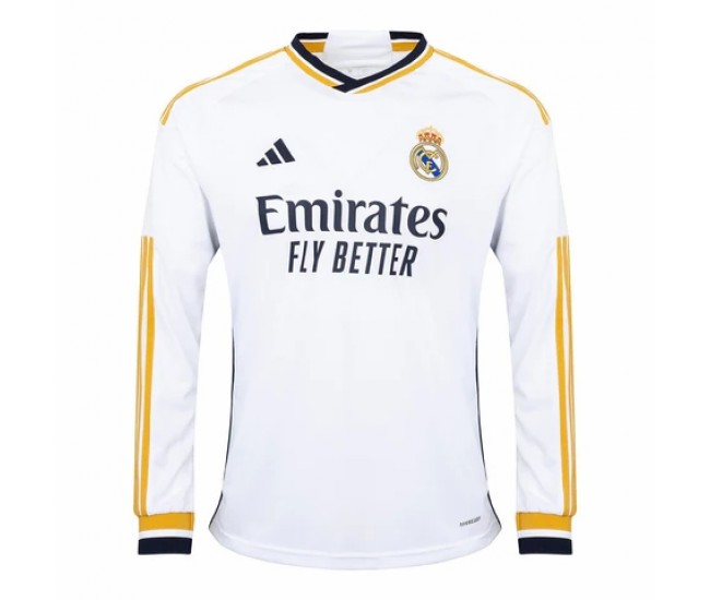 Real Madrid Camiseta de local de manga larga para hombre 2023-24