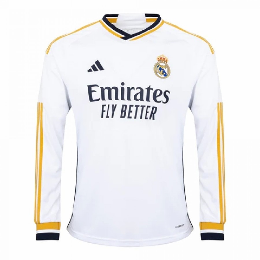 Real Madrid Camiseta de local de manga larga para hombre 2023-24