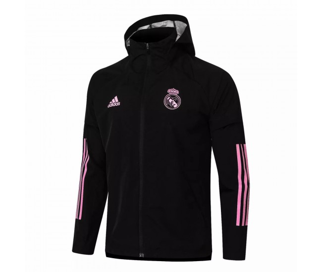 Chaqueta Real Madrid All Weather Windrunner Negro Rosa 2020 2021