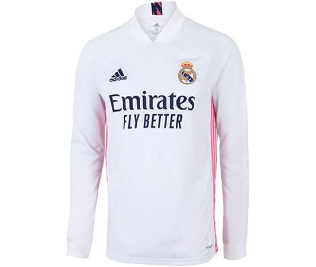 Camiseta de manga larga de la 1a equipación del Real Madrid 2020 2021