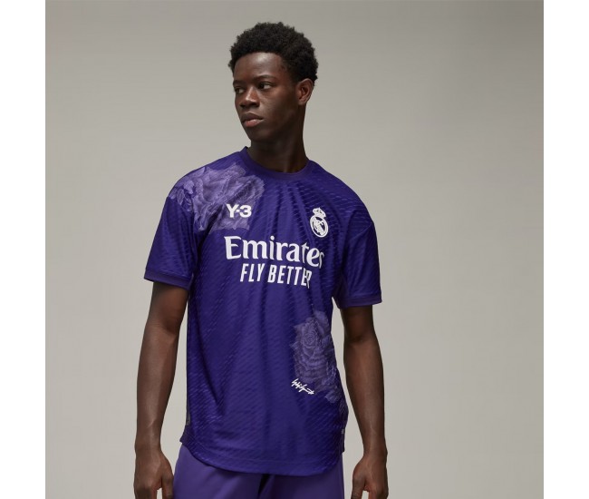 Real Madrid Hombre Morado Oscuro Cuarta Camiseta Auténtica 23-24