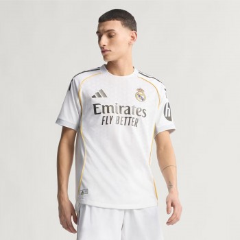 Camiseta auténtica de local del Real Madrid para hombre 25-26