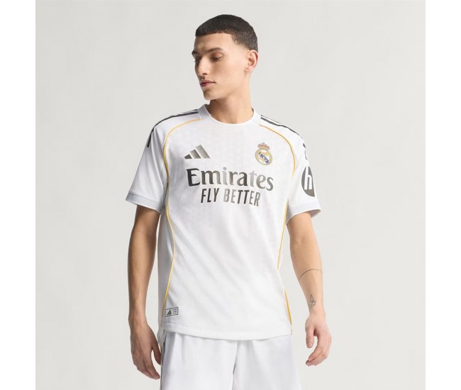 Camiseta auténtica de local del Real Madrid para hombre 25-26