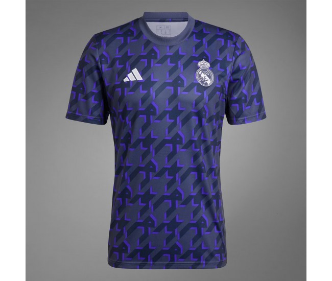 Camiseta prepartido del Real Madrid para hombre Shadow Navy 23-24