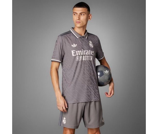 Camiseta auténtica de la tercera equipación del Real Madrid para hombre 24-25