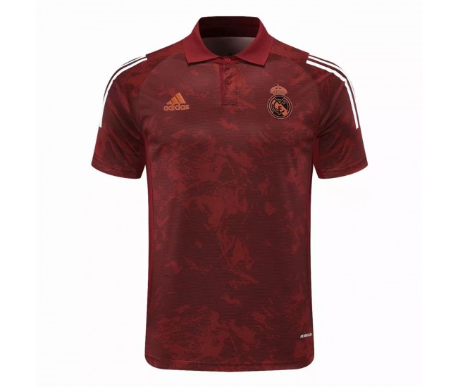 Real Madrid Polo Jersey UCL Granate Textura 2020 2021