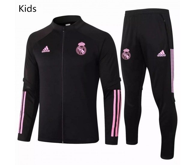 Chándal Real Madrid Presentation Soccer Niños Negro 2020 2021