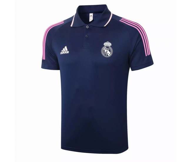 Real Madrid Training Polo azul marino 2020 2021