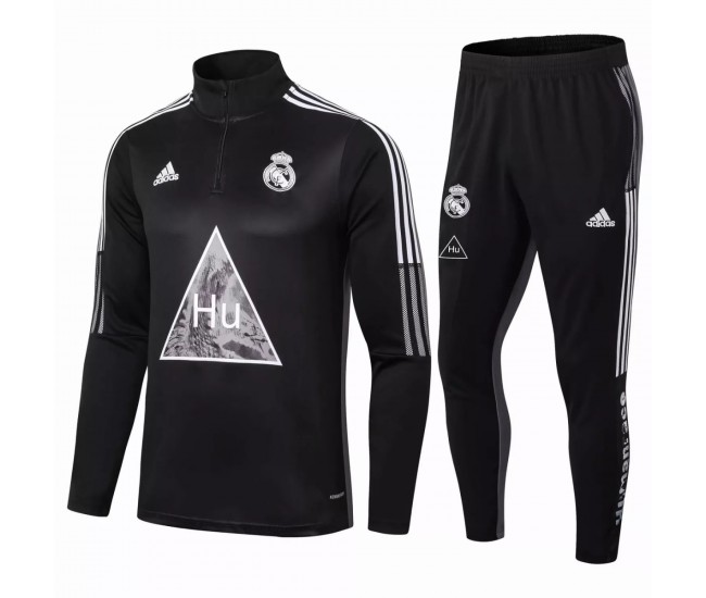 Chándal de entrenamiento de fútbol del Real Madrid Human Race Negro 2020 2021