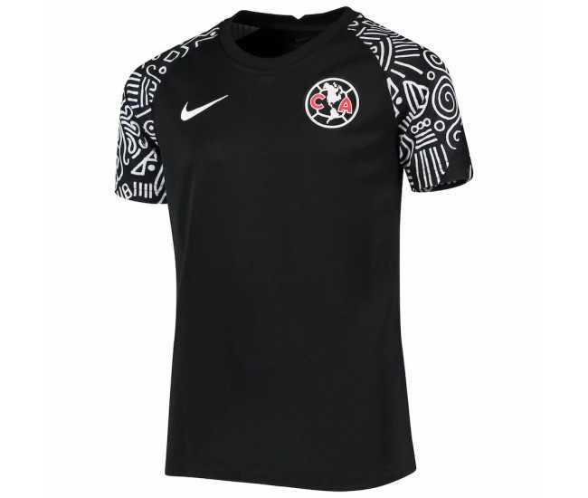 Camiseta Club America Nike Pre Match Negro 2020 2021