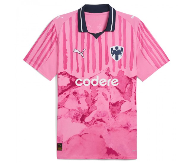 Camiseta rosa de Puma x KidSuper del CF Monterrey para hombre de la Copa Mundial de Clubes de la FIFA 2025