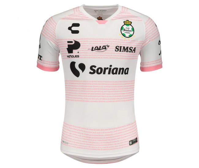 SANTOS LAGUNA 20/21 JERSEY DE CONOCIMIENTO DE CÁNCER DE MAMA DE CHARLY