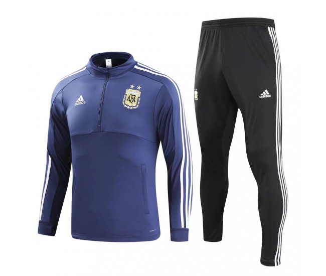 Argentina Blue/Black Training  Soccer Tracksuit 2018/19 - Kids