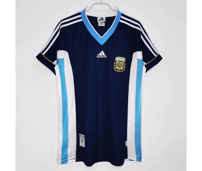 Camiseta retro visitante de Argentina 1998-1999