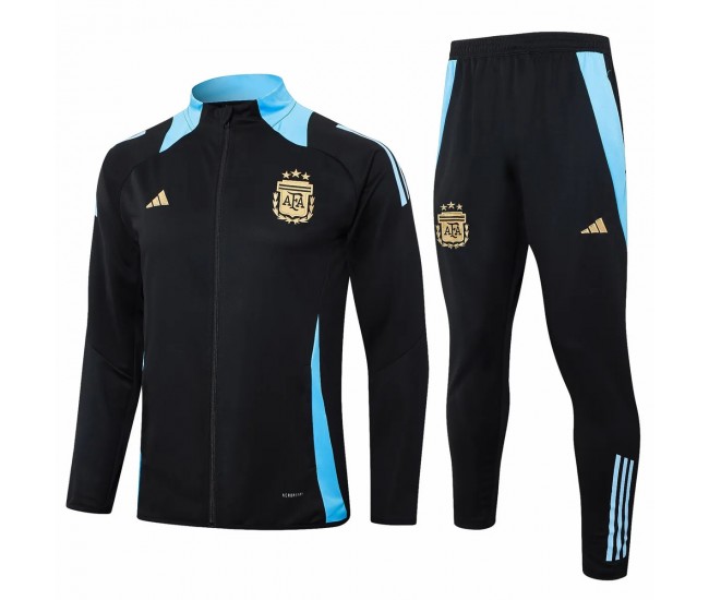 Chándal de fútbol de presentación de entrenamiento negro para hombre de Argentina 2024-25