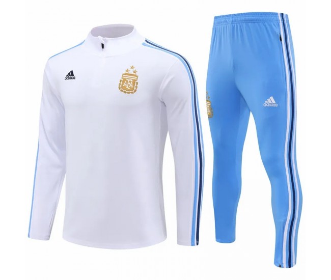 Chándal técnico de fútbol de entrenamiento blanco para hombre de Argentina 2023-24