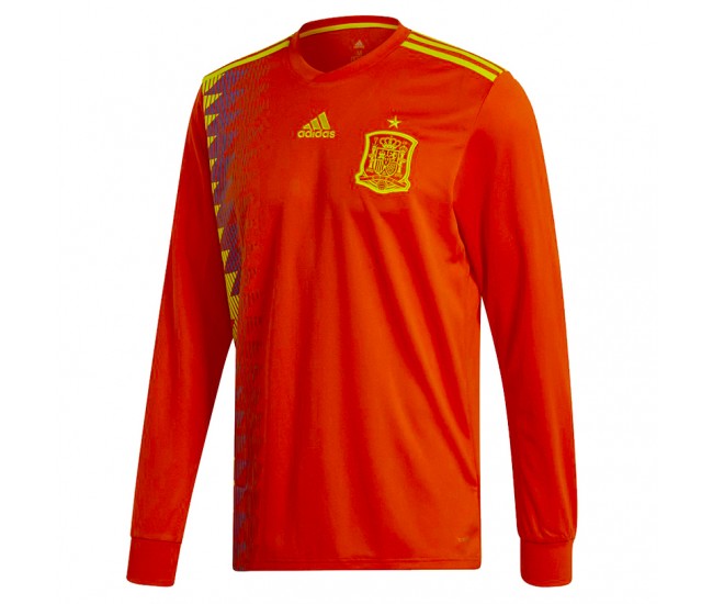 Spain 2018 Long Sleeve Home Camiseta
